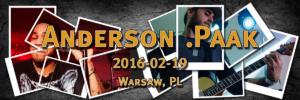 Anderson .Paak x The Free Nationals | Support: Buszkers | 2016-02-19 | Klub Miłość Kredytowa 9, Warsaw, Poland | Presented by World Wide Warsaw, BIG Idea